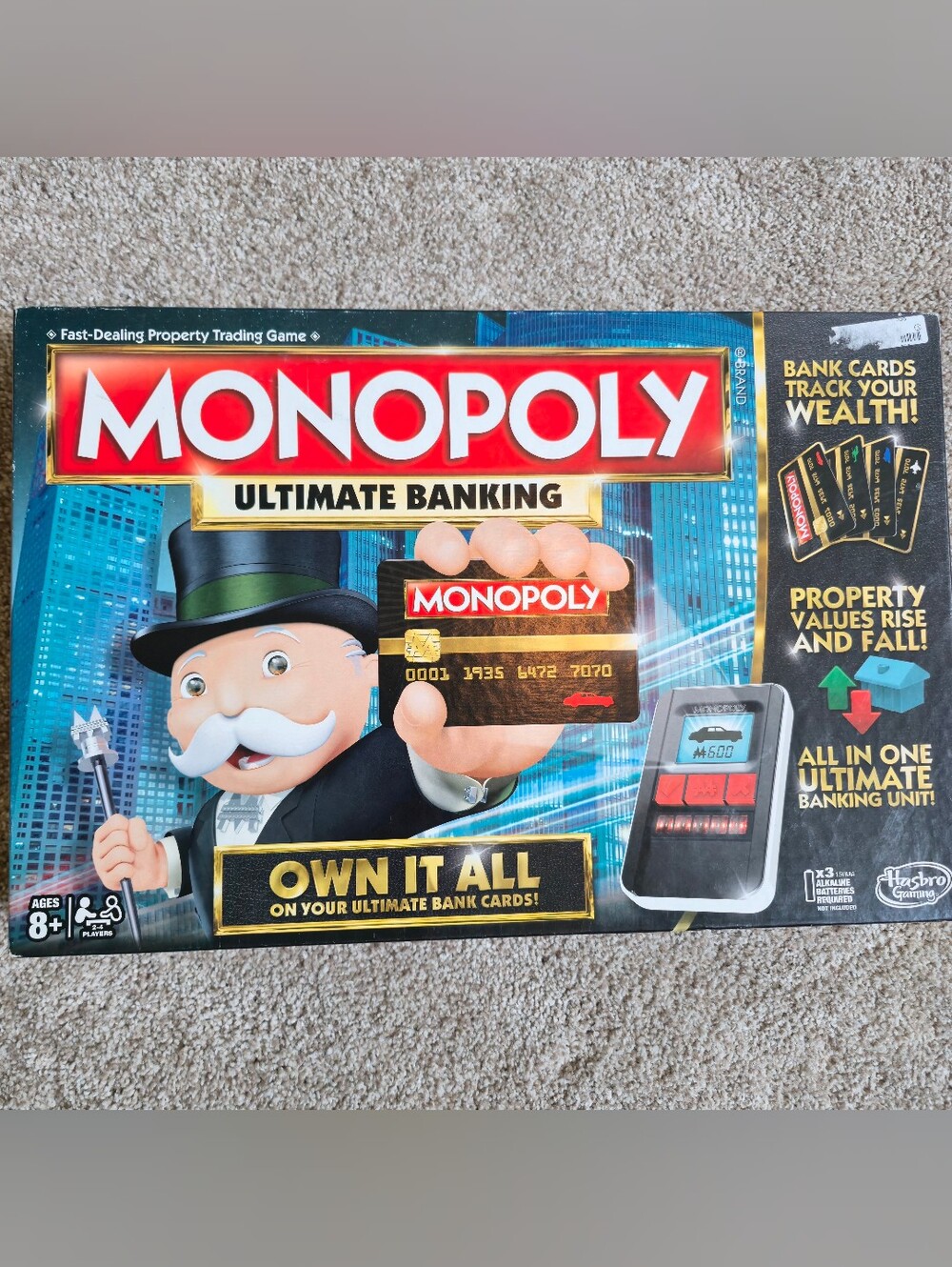 Monopoly Ultimate Banking Edition Electronic Board Game Hasbro Brand